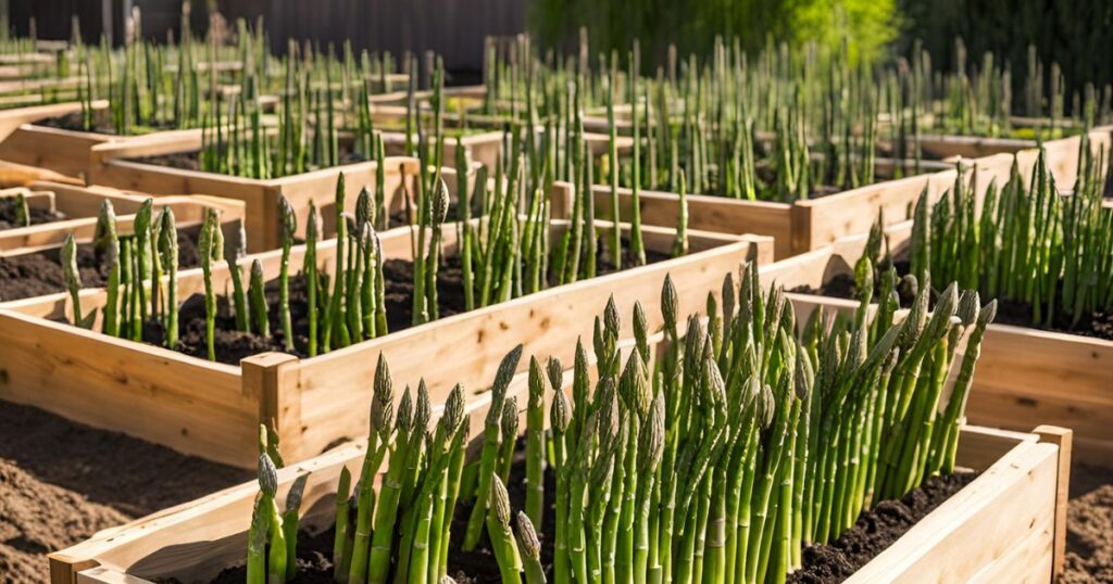 growing asparagus in raised beds