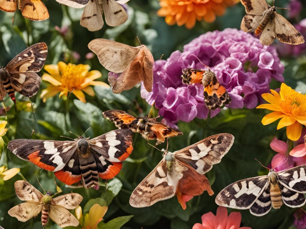 Gorgeous Garden Moths Rival