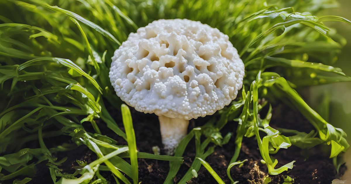 White Garden Fungus Identification