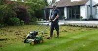 Scarifying a lawn