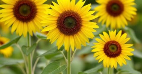 dwarf sunflowers