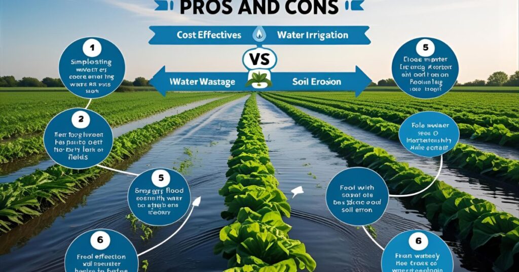 flood irrigation pros and cons