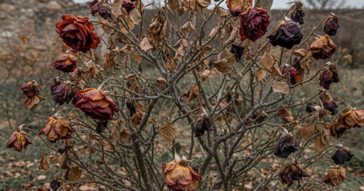 why is my rose bush dying