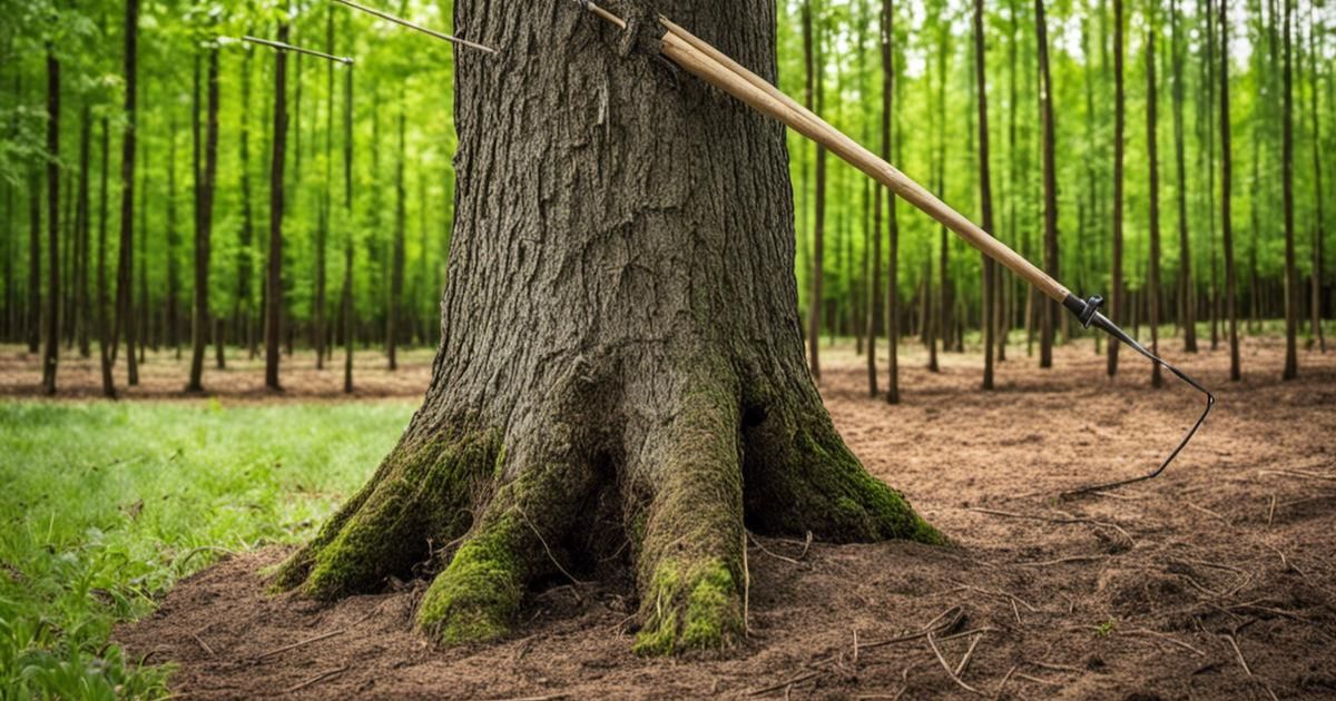 how to stake a tree that is leaning